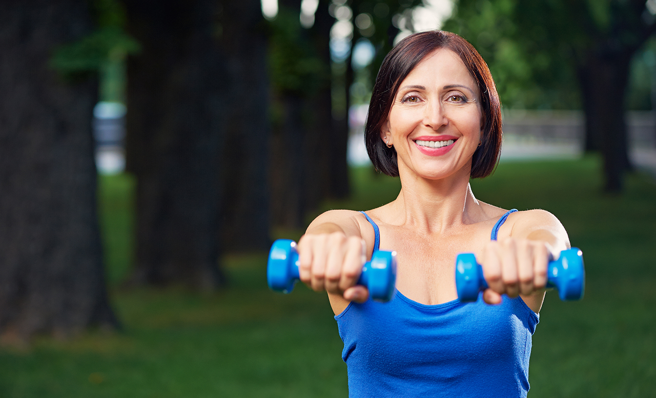 Lady working out